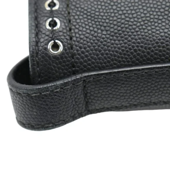 CHANEL  Coco Eyelets Large Leather Shopping Tote Shoulder Black - Picture 13 of 16